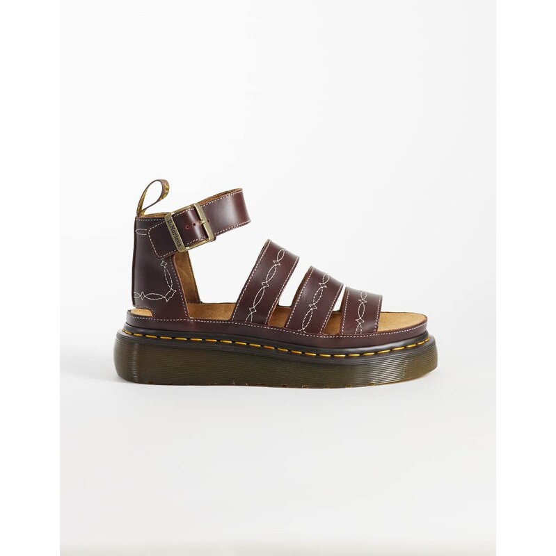 Dr Martens Rodeo Clarissa quad sandals in dark brown