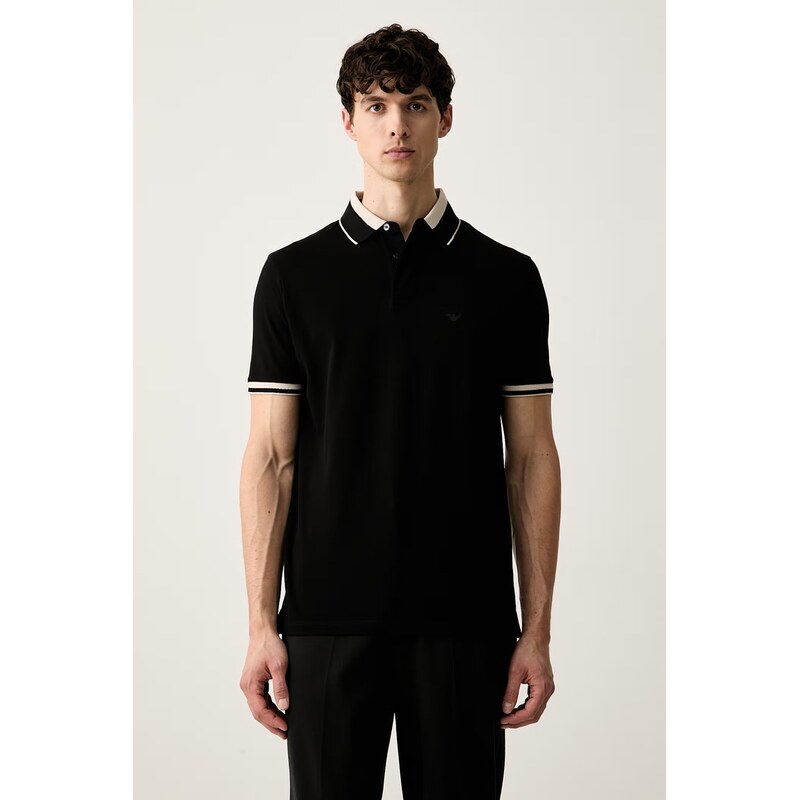 Emporio Armani polo pánské bavlněné