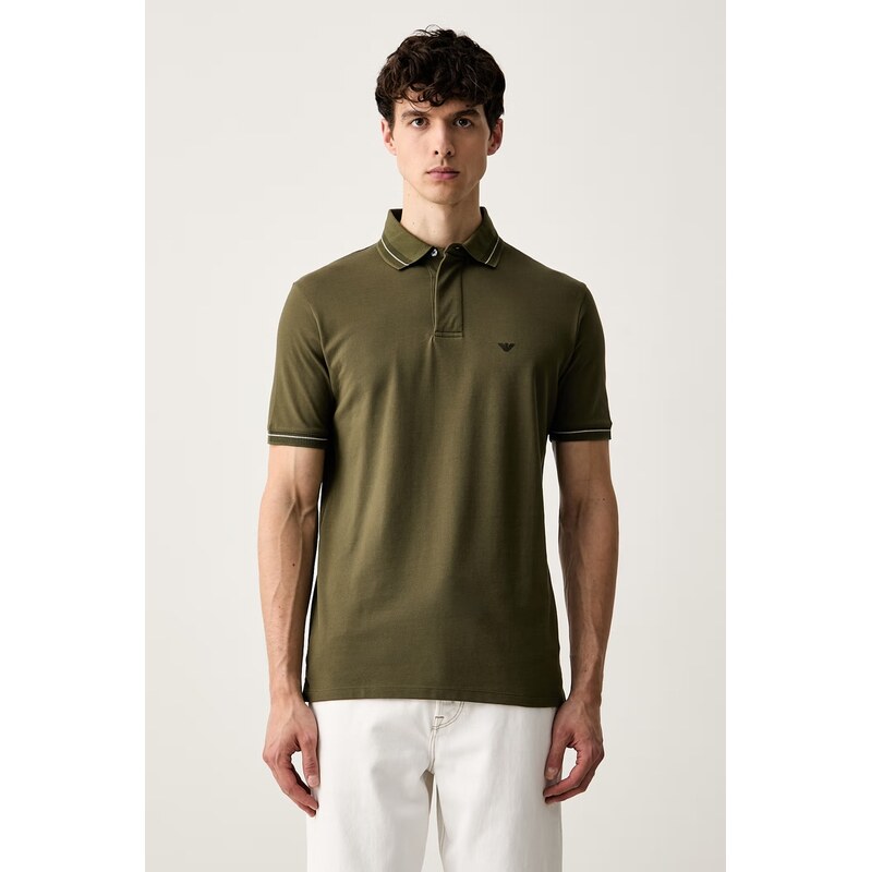 Emporio Armani polo pánské bavlněné