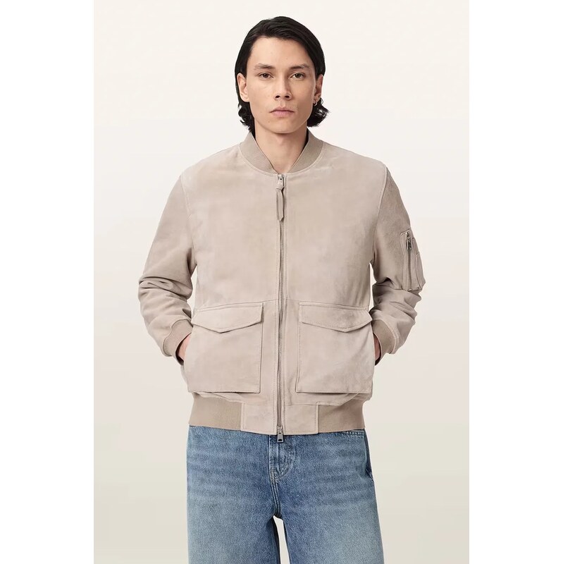 AllSaints bomber pánský semišový ROKKO