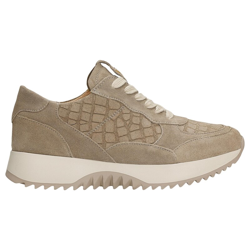 Wojas Béžové Dámské Sneakers S Ražený Vzorem