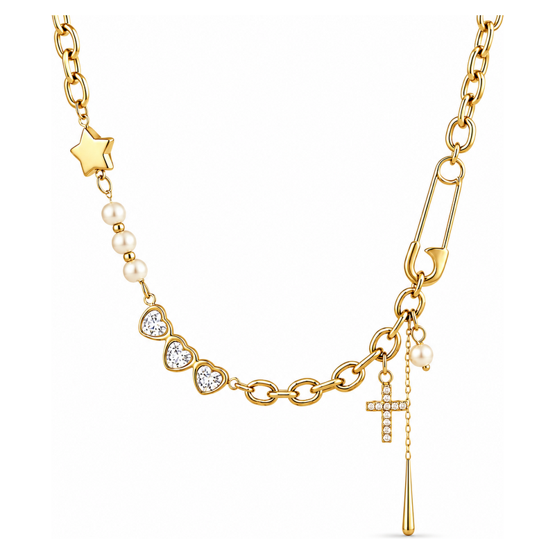 ELENYS Lucky Symbols – pozlacený náhrdelník 18K žluté zlato