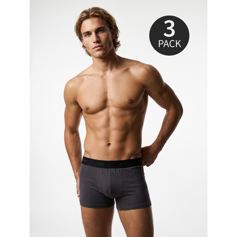 Sinsay - Bavlněné boxerky 3 pack - vícebarevná