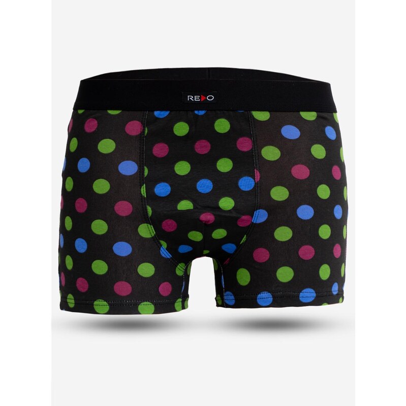 Pánské boxerky černé / zelené MyStars Dots
