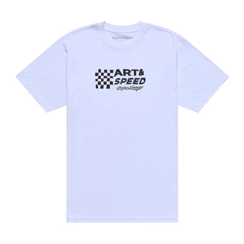 Troy Lee Designs Finish Line pánské triko krátký rukáv White vel