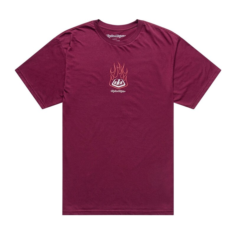 Troy Lee Designs Flame 2 pánské triko krátký rukáv Sangria vel.