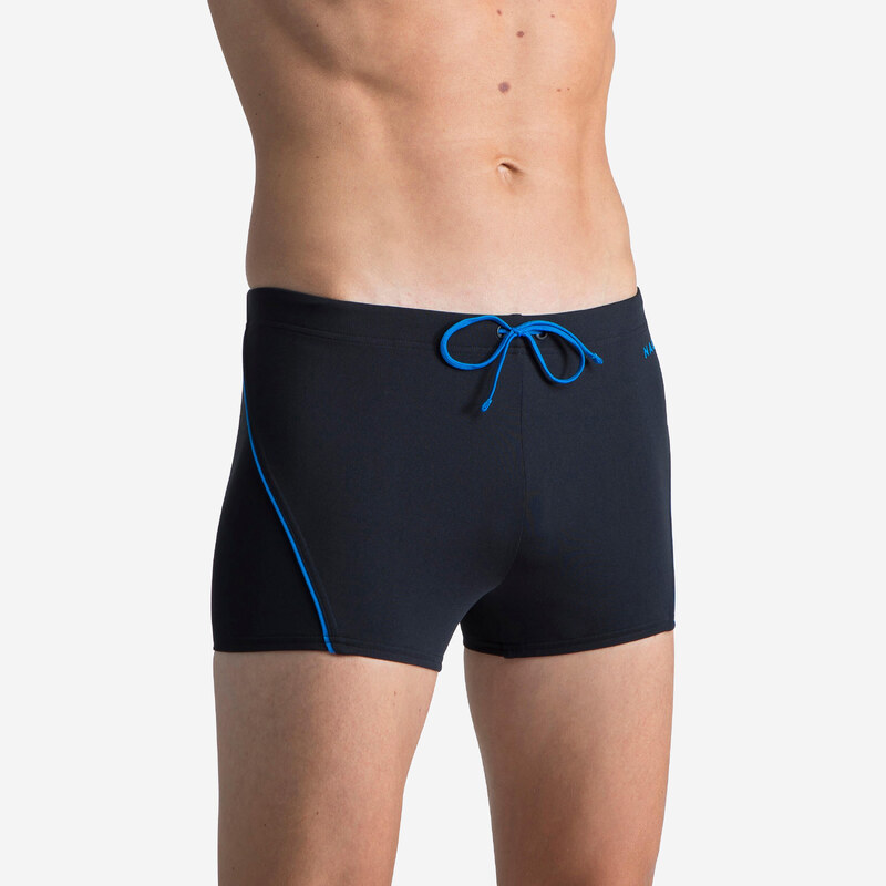 DECATHLON Pánské boxerkové plavky Boxer 100 Plus černo-modré