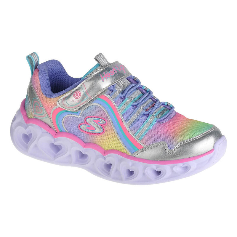 SKECHERS Dětské univerzálni boty Heart Lights Rainbow Lux