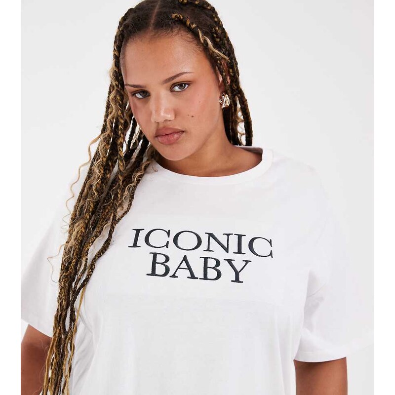 ASOS Curve ASOS DESIGN Curve longline heavyweight t-shirt with