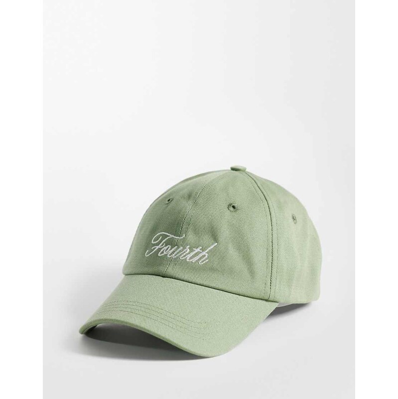 4th & Reckless Fourth embroidered logo cap in khaki-Green