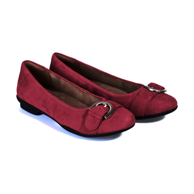 dámské baleríny CLARKS 26135565 Červená