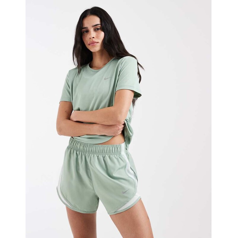 Nike Running Tempo Dri-FIT mid rise 3 inch shorts in green
