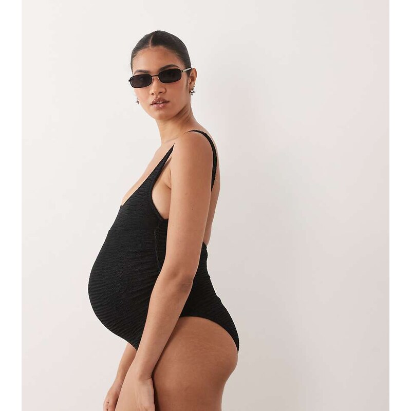 ASOS Maternity ASOS DESIGN Maternity Oceana scoop neck swimsuit