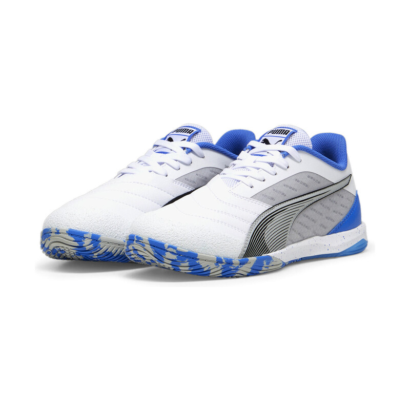 PUMA Futsalové boty IBERO IV PUMA White Black Flat Light Gray
