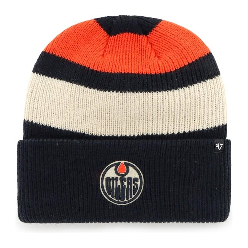 47 BRAND Pletená zimní čepice NHL Edmonton Oilers Clubhouse