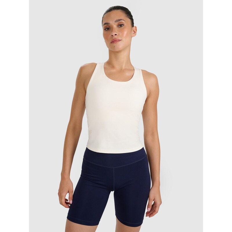 4F Dámské sportovní tričko crop top 4F