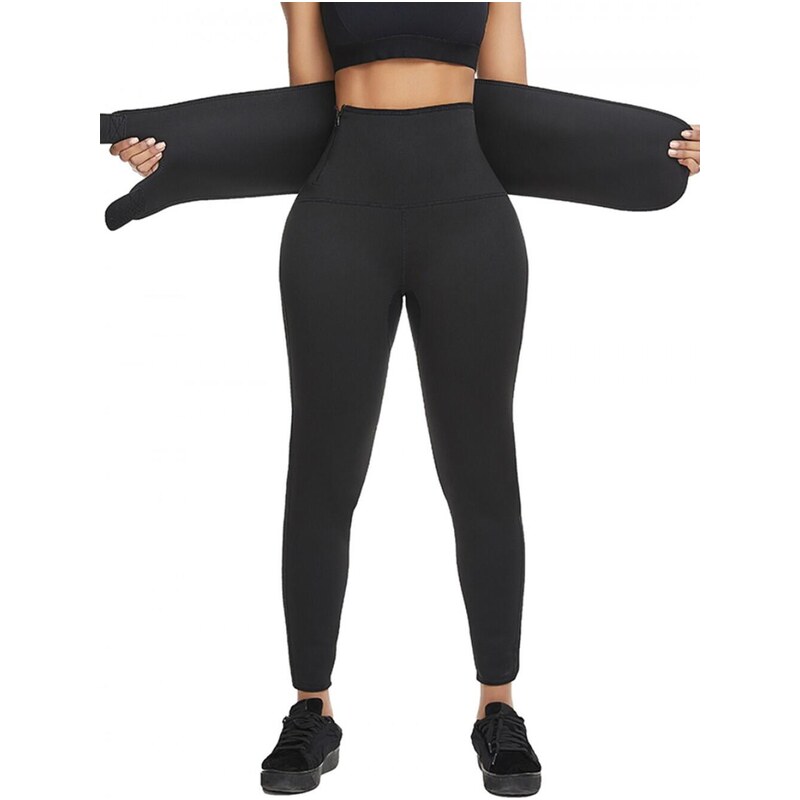 SLIMBODY Fitness kalhoty se zabudovaným páskem pro hubnoucí ženy