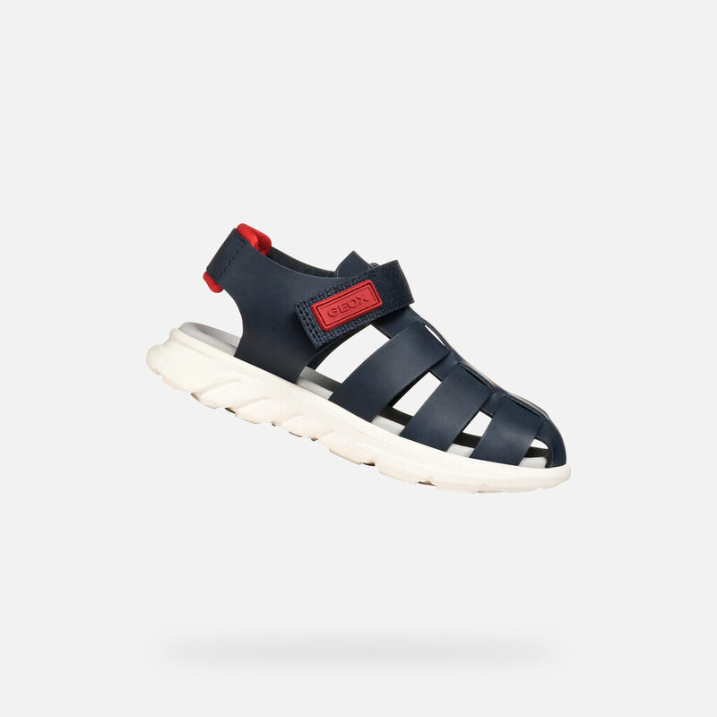 GEOX Sandály Geox Model J Sandal Airadyum Bo Barva Modrý