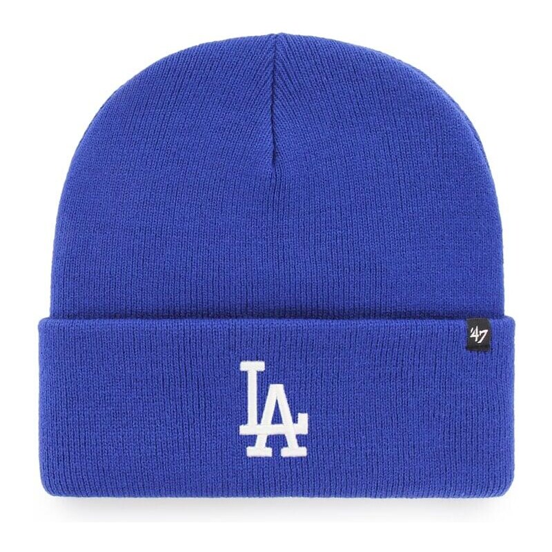 47 BRAND Pletená zimní čepice MLB Los Angeles Dodgers Haymaker