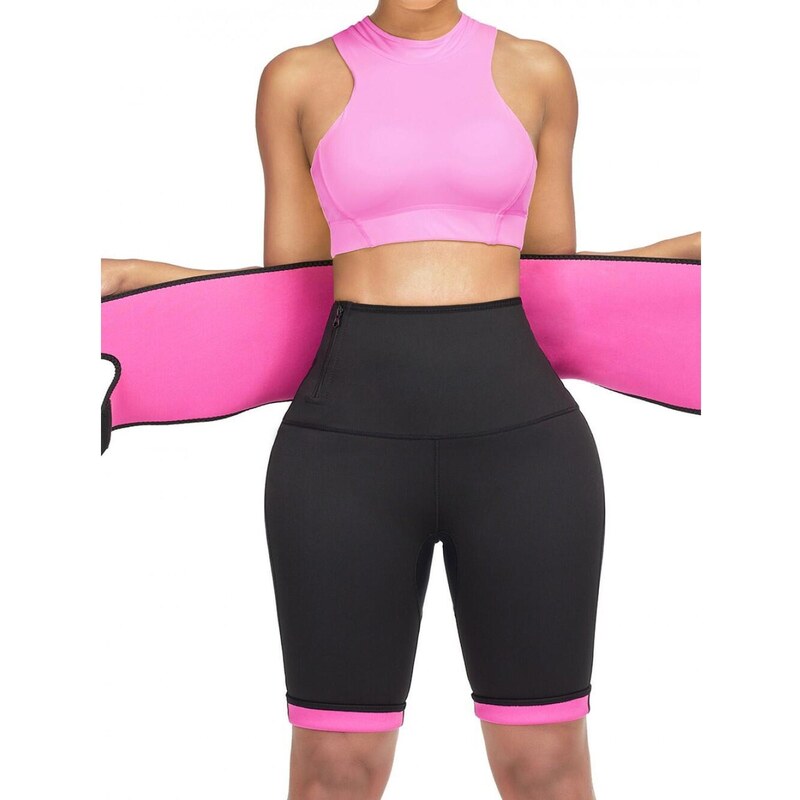SLIMBODY Fitness kalhoty se zabudovaným páskem pro hubnoucí ženy