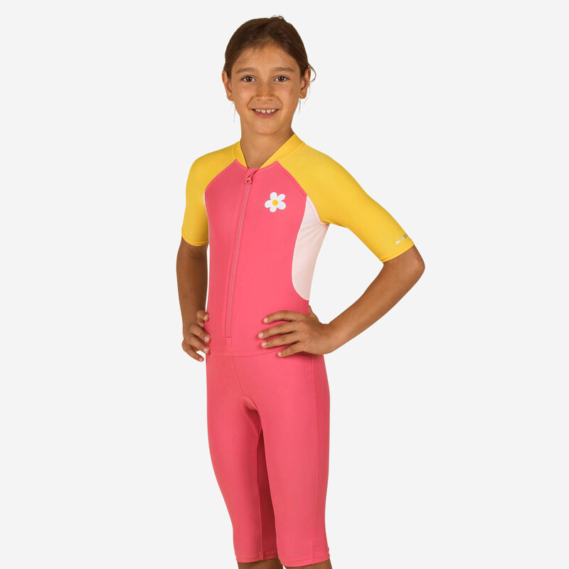 DECATHLON Dívčí plavecká kombinéza Shorty Swim 100