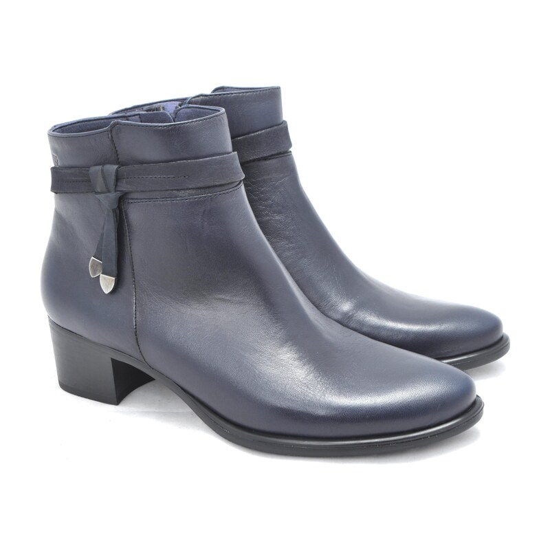 elegantní kotníková obuv DORKING D8889-SUNB Modrá