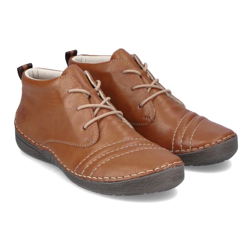 elegantní kotníková obuv RIEKER 52532-24 Hnědá