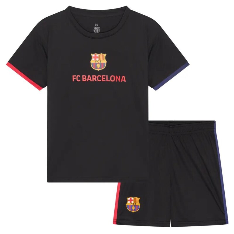 FC BARCELONA Dětské tričko a kraťasy FC Barcelona 24/25