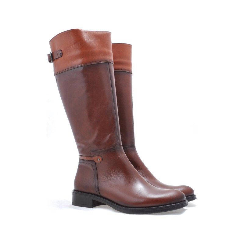 kozačky pro standardní lýtka (m) DORKING S7687-SRSR Hnědá