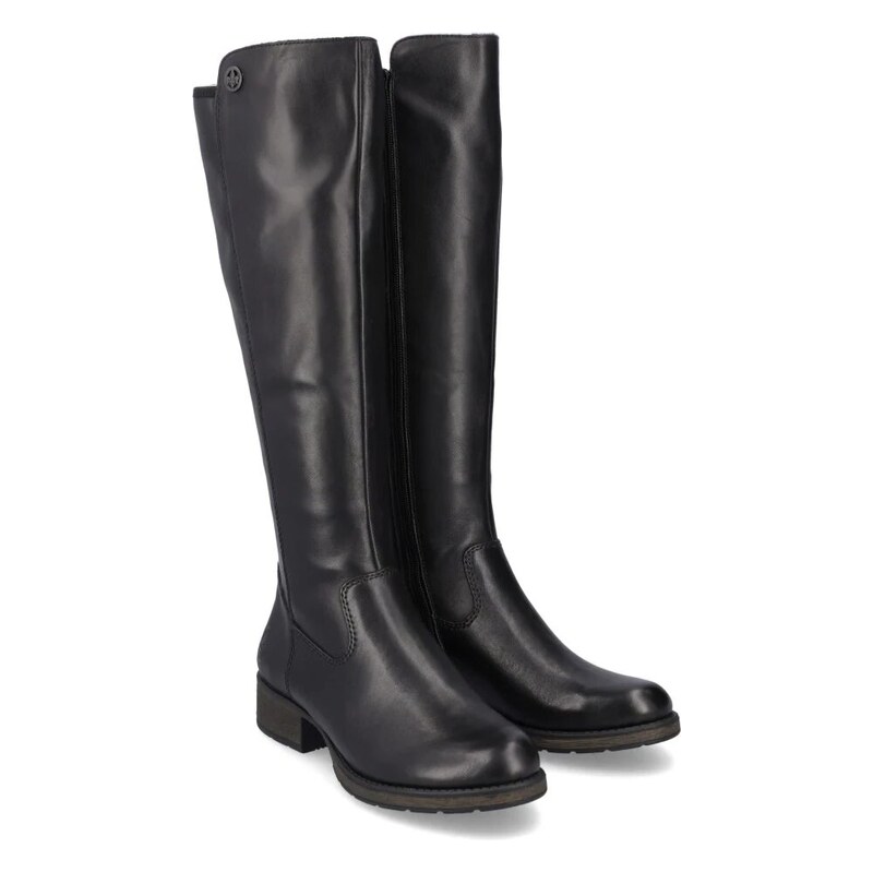 kozačky pro úzká lýtka (xs, s) RIEKER Z9591-01 Černá