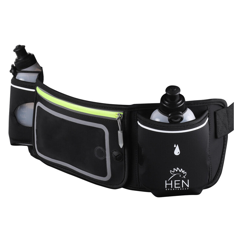 HEN SPORTSGEAR Pás na láhve – sportovní ledvinka se 2 láhvemi –