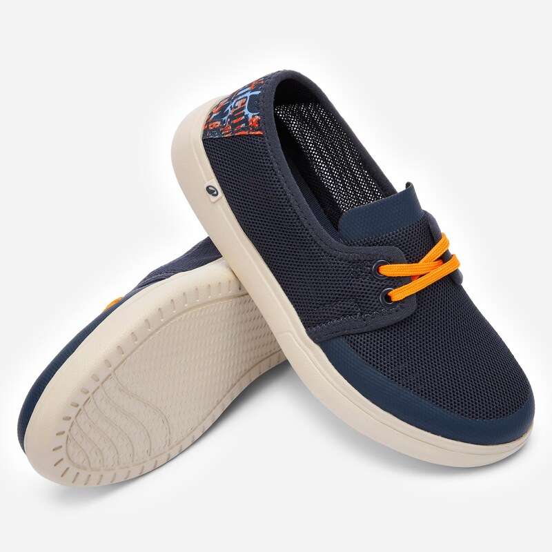 DECATHLON Dětské plážové boty espadrilky Areeta Punky