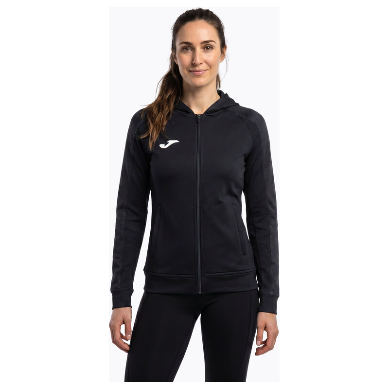 Dámská běžecká mikina Joma Elite XI Hoodie black/anthracite