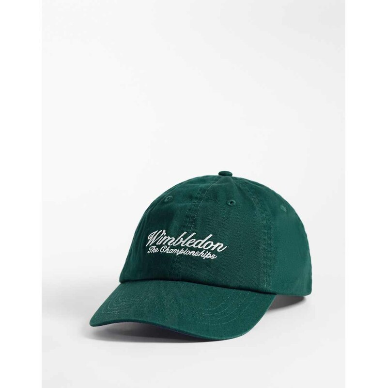 Polo Ralph Lauren Wimbledon capsule script logo print cap in