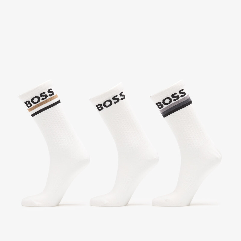 Ponožky Hugo Boss 3-Pack QS Piquet Stripe Multicolor 39-42