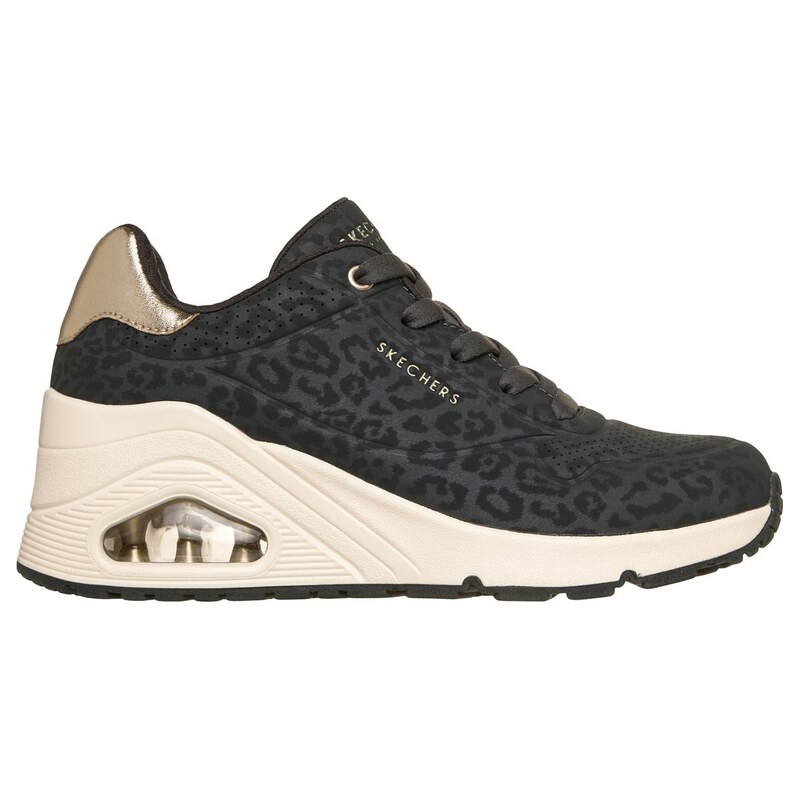Skechers Ženy UNO Wedge - Safari Daze v Černá, Velikost 38,