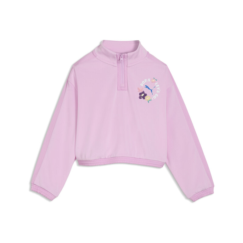PUMA x DORA THE EXPLORER T7 Relaxed Half-Zip Crew Sweatshirt