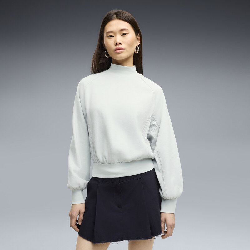 PUMA HER Relaxed Mock Neck Crew Sweatshirt Women