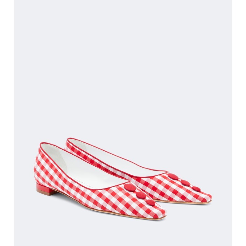 Manolo Blahnik Alexa gingham pumps