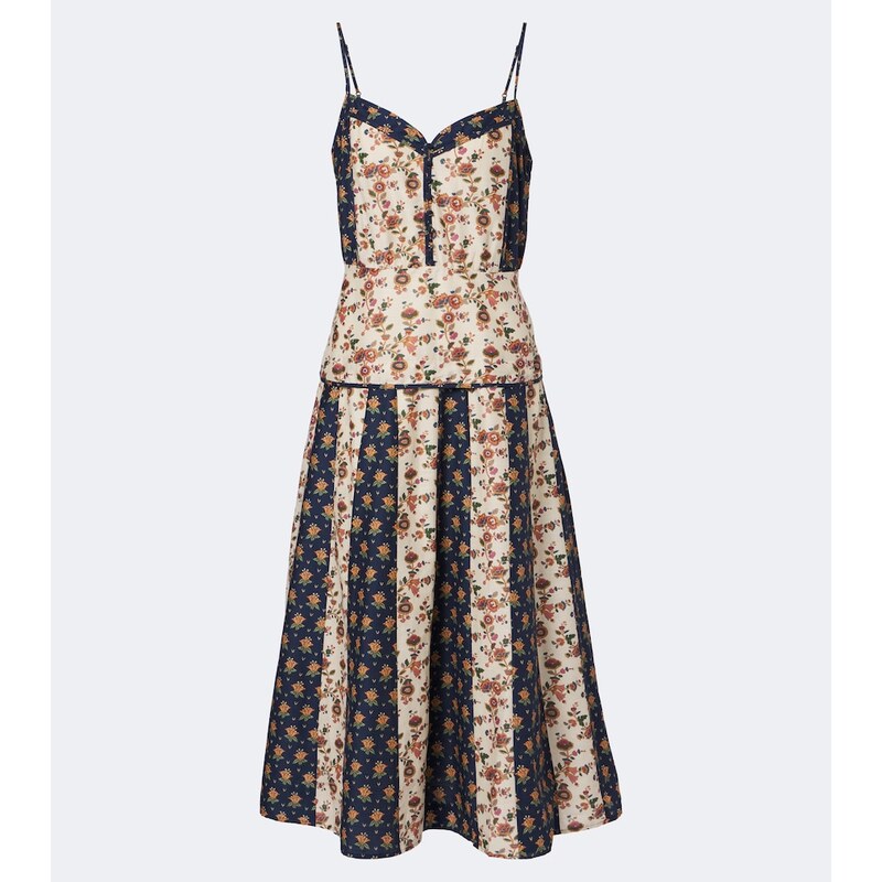 Polo Ralph Lauren Floral cotton and silk midi dress
