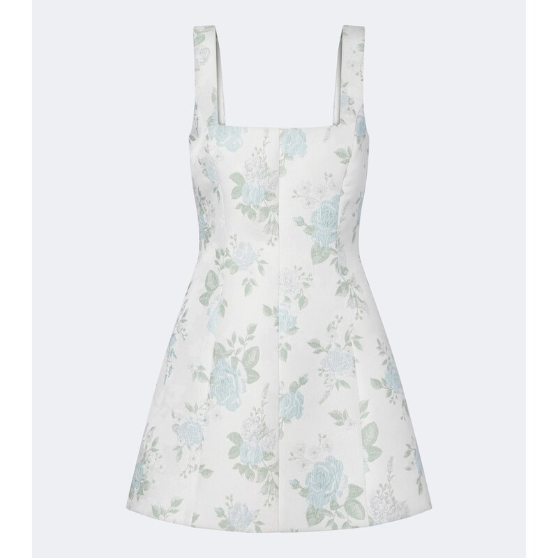 Markarian Floral lamÃ brocade minidress