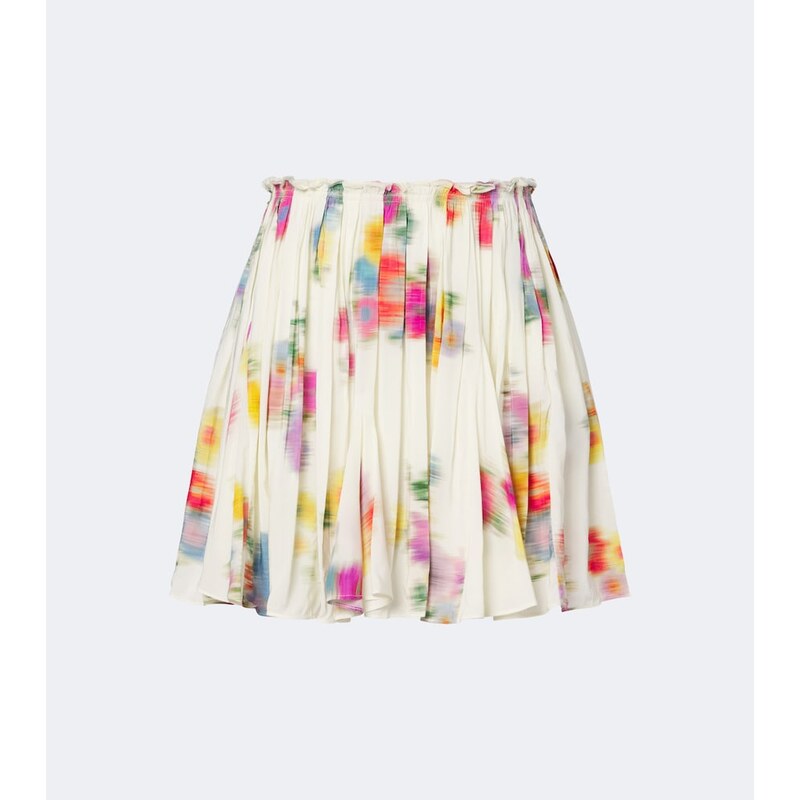 Marant Etoile Livy pleated printed miniskirt