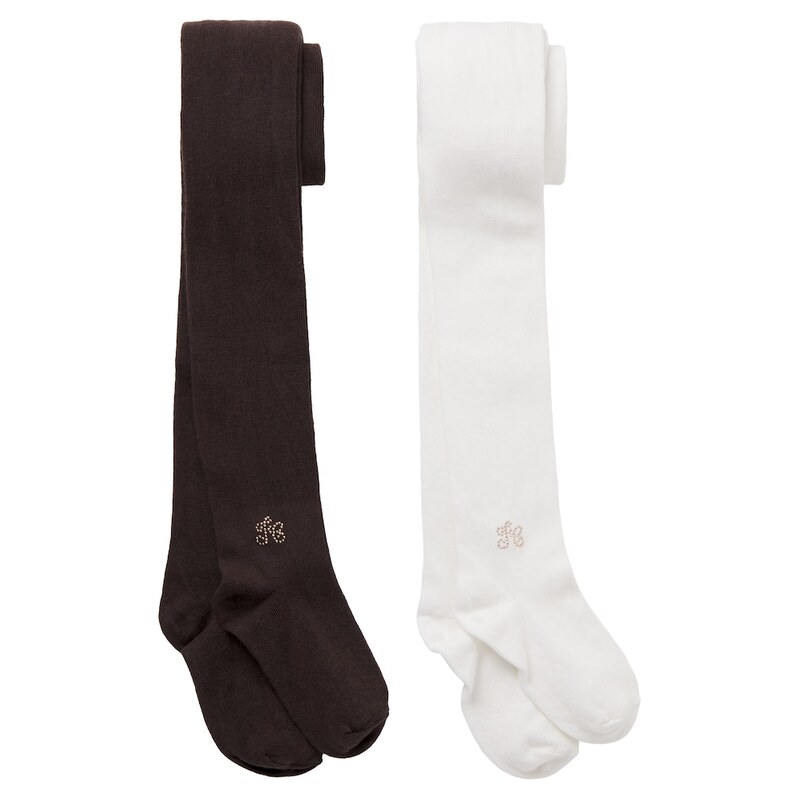 Tartine et Chocolat Set of 2 embellished cotton-blend tights