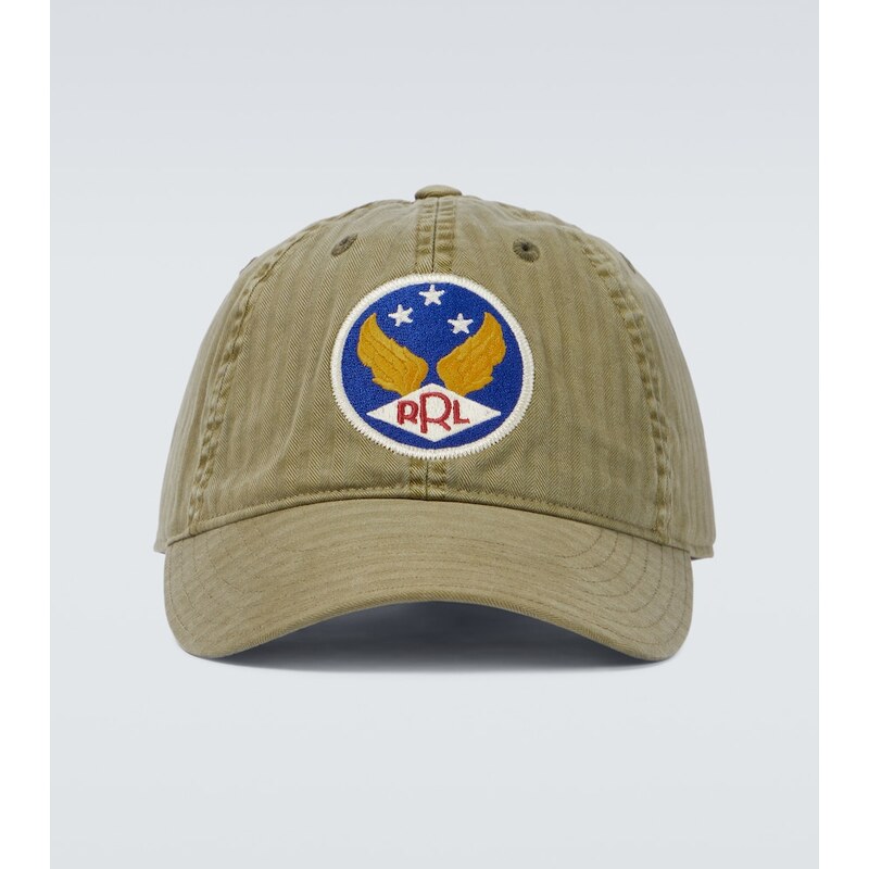 RRL Embroidered cotton cap