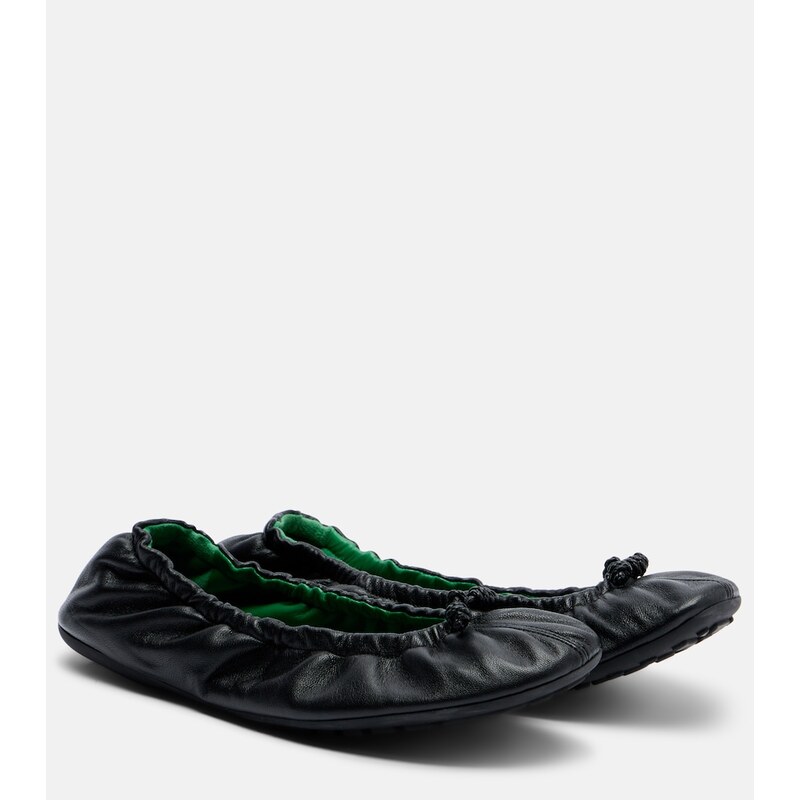 Bottega Veneta Fantasmina Knot leather ballet flats