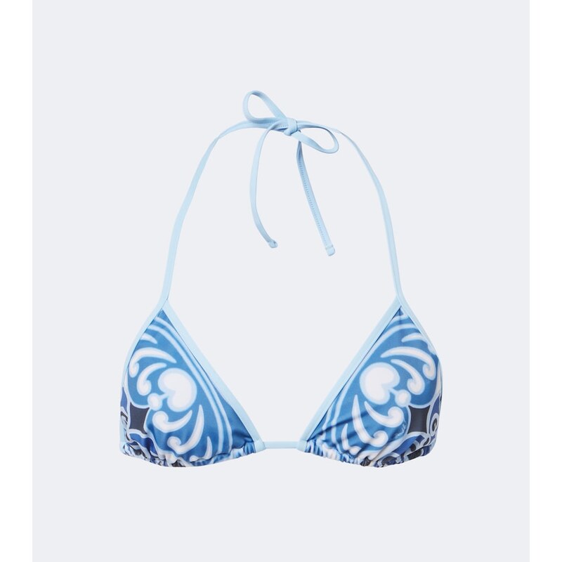 La DoubleJ Printed bikini top