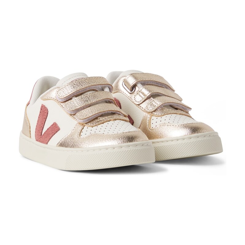 Veja Kids V-90 leather sneakers