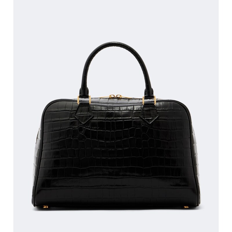 Nili Lotan Jaclyn croc-effect leather bowling bag