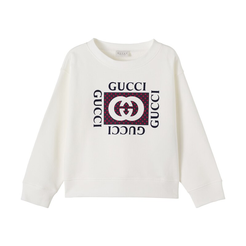 Gucci Kids Interlocking G printed cotton sweatshirt