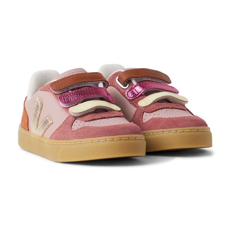 Veja Kids V-90 leather sneakers